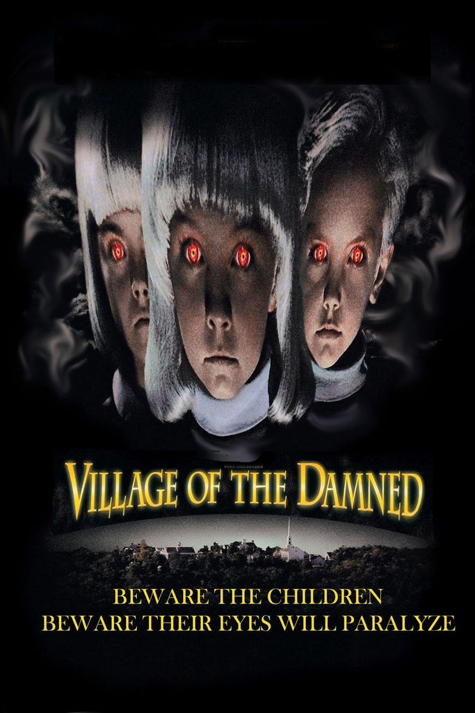 Village Of The Damned - Classic Horror - Movie Art - T-Shirt - Wild Star Hearts 
