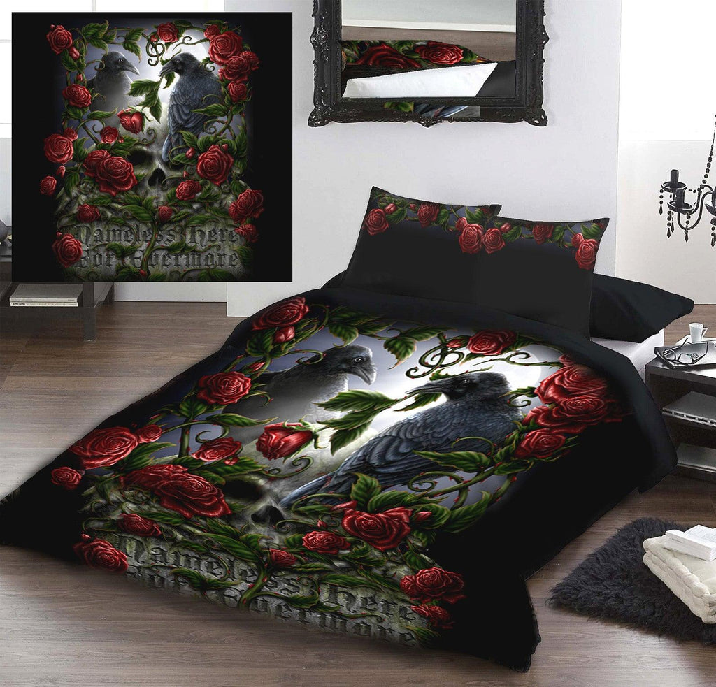 Image of duvet Cover set shown on a Bed
