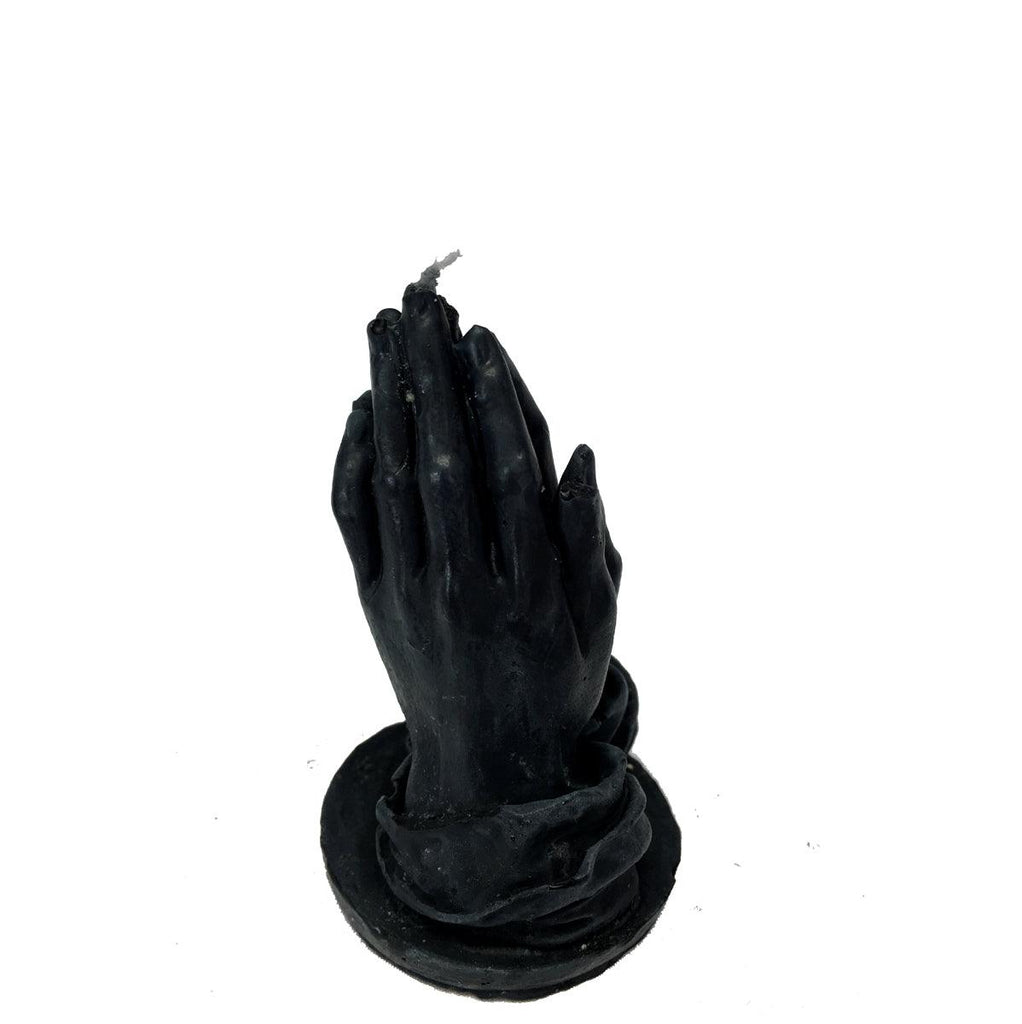 Wild Star Hearts - BLACK PRAYING HANDS - Pair of Scented Candle - Wild Star Hearts 