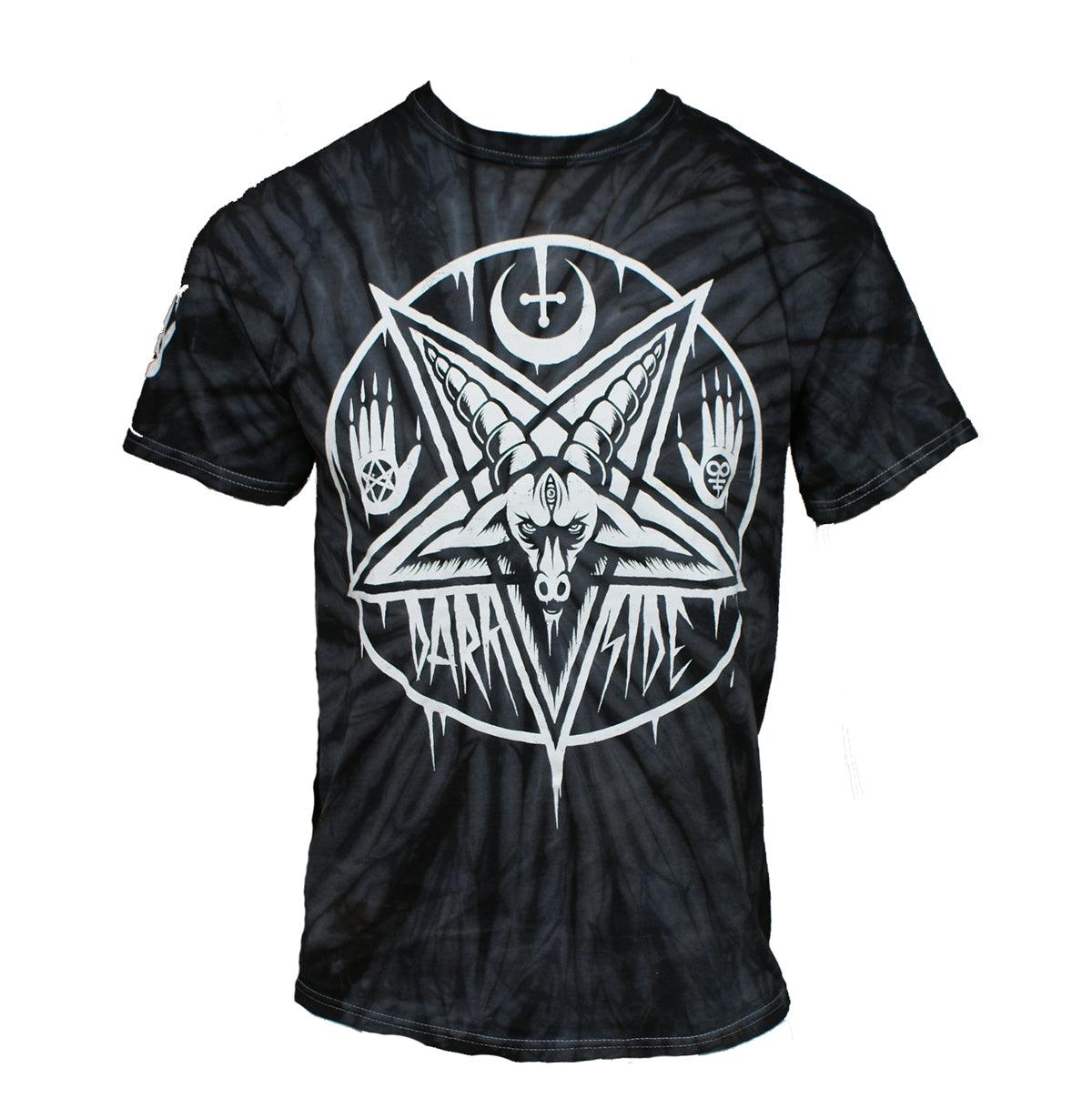 Wild Star - PENTAGRAM BAPHOMET - Black Tie-Dye – Wild Star Hearts