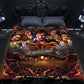WSH - EVIL DEAD - Twin Bedspread Top Cover / Trow / Fleece by Peter Panayis - Wild Star Hearts 