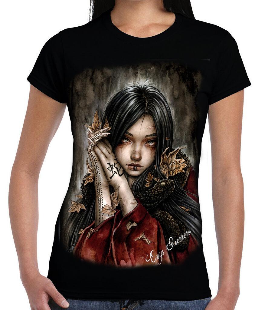 WSH - The Snake - Womens Capsleeve T-Shirt by Enys Guerrero - Wild Star Hearts 